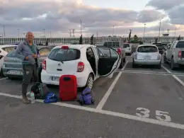 Carrentalstop parking place at Heraklion Airport.jpg